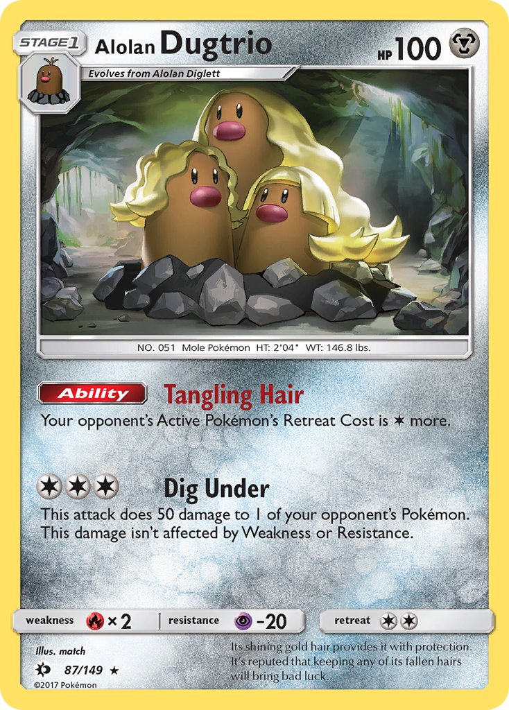 Alolan Dugtrio (87/149) (Cosmos Holo) (Blister Exclusive) [Sun & Moon: Base Set] | The Time Vault CA