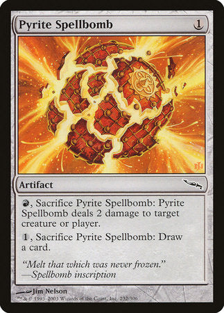 Pyrite Spellbomb [Mirrodin] | The Time Vault CA