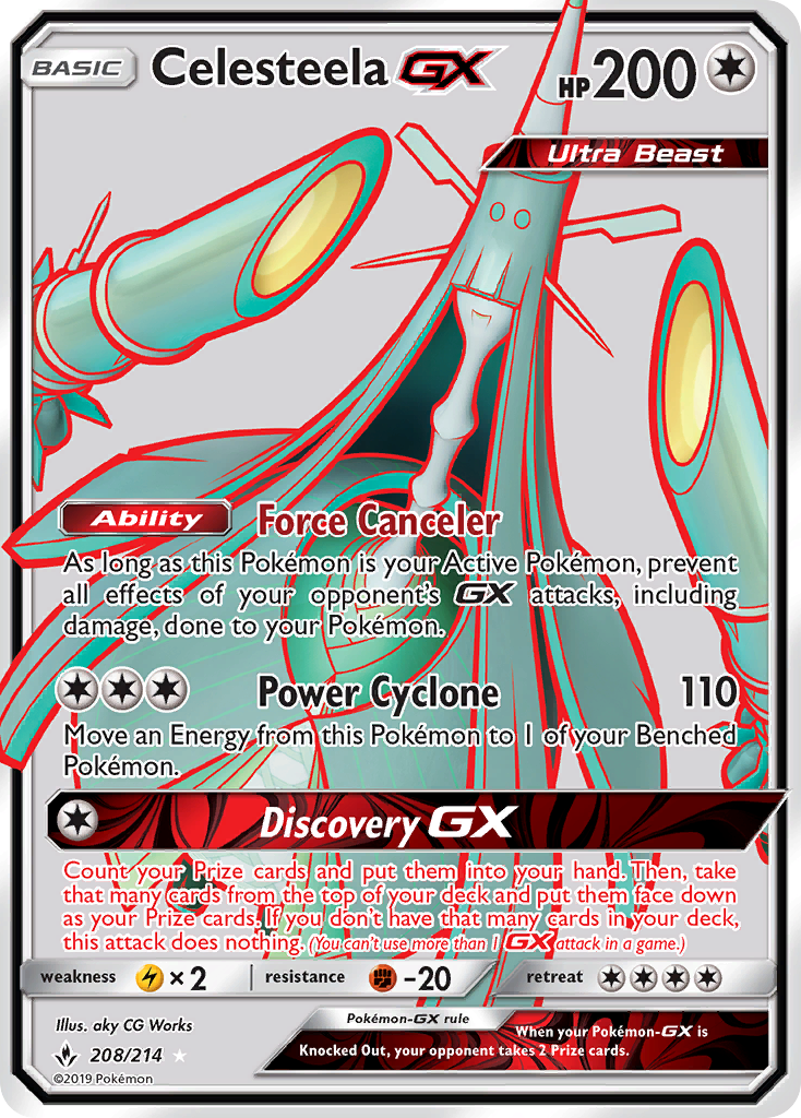 Celesteela GX (208/214) [Sun & Moon: Unbroken Bonds] | The Time Vault CA