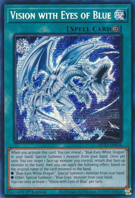 Vision with Eyes of Blue [MP23-EN026] Prismatic Secret Rare | The Time Vault CA