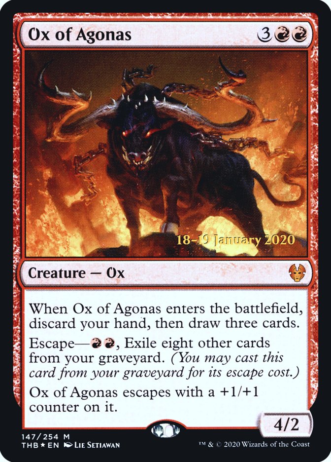 Ox of Agonas [Theros Beyond Death Prerelease Promos] | The Time Vault CA