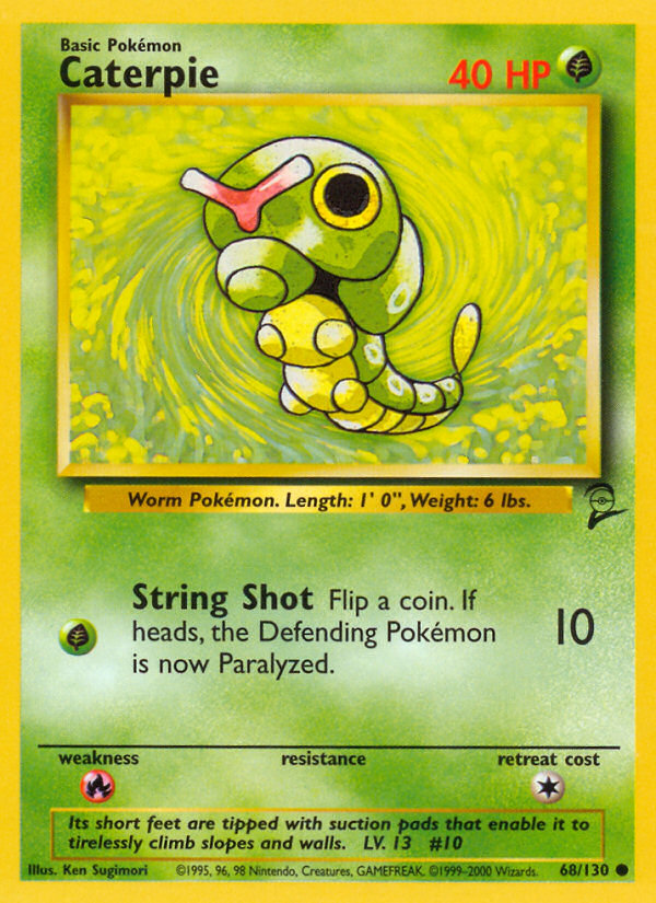 Caterpie (68/130) [Base Set 2] | The Time Vault CA