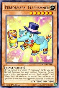 Performapal Elephammer [CROS-EN002] Rare | The Time Vault CA
