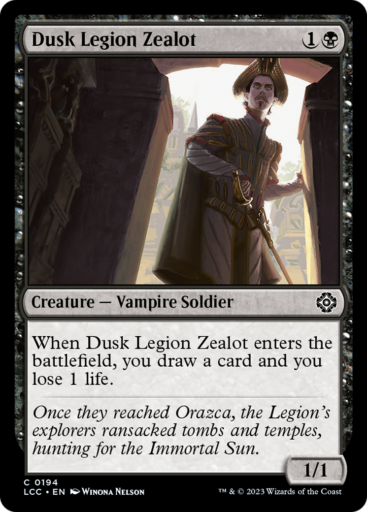 Dusk Legion Zealot [The Lost Caverns of Ixalan Commander] | The Time Vault CA