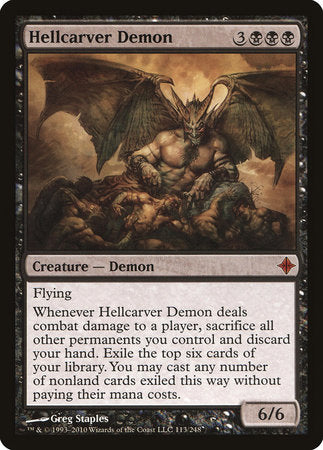 Hellcarver Demon [Rise of the Eldrazi] | The Time Vault CA