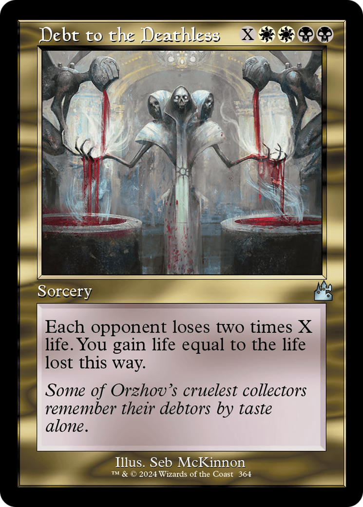 Debt to the Deathless (Retro Frame) [Ravnica Remastered] | The Time Vault CA