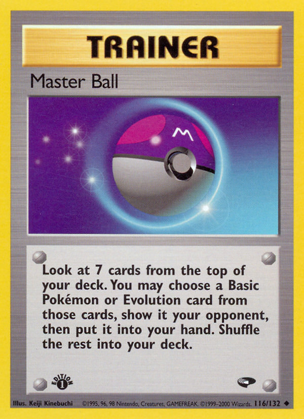 Master Ball (116/132) [Gym Challenge 1st Edition] | The Time Vault CA