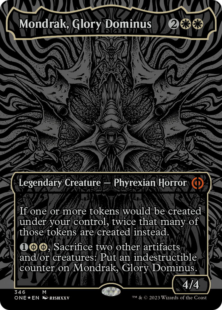 Mondrak, Glory Dominus (Oil Slick Raised Foil) [Phyrexia: All Will Be One] | The Time Vault CA