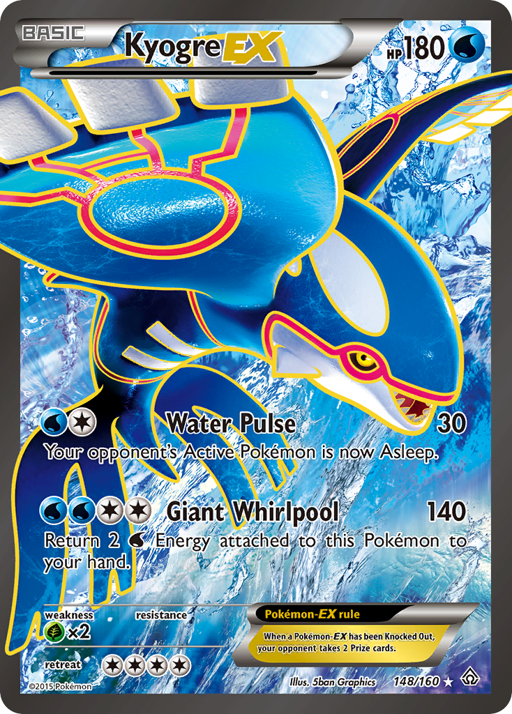 Kyogre EX (148/160) [XY: Primal Clash] | The Time Vault CA