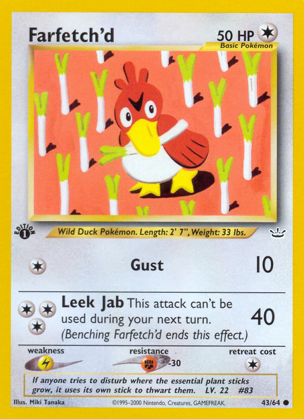 Farfetch'd (43/64) [Neo Revelation 1st Edition] | The Time Vault CA