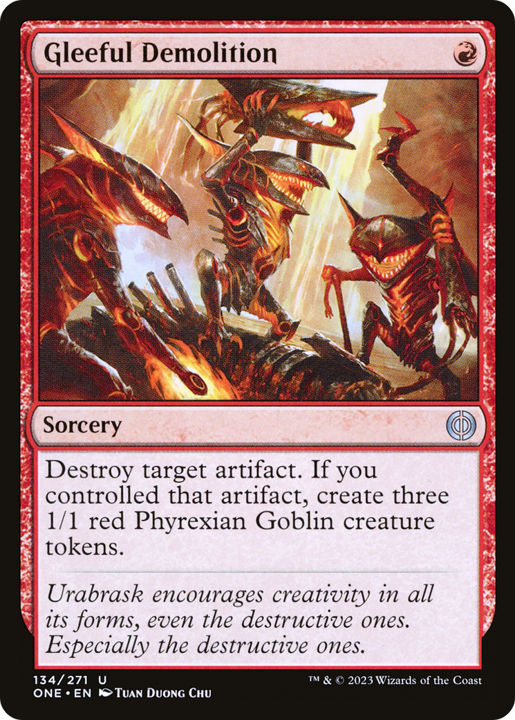 Gleeful Demolition [Phyrexia: All Will Be One] | The Time Vault CA