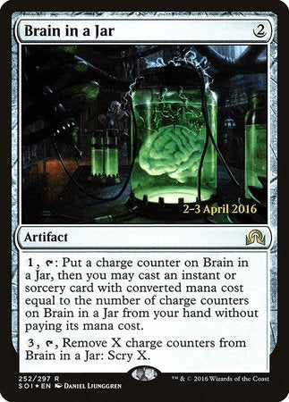 Brain in a Jar [Shadows over Innistrad Promos] | The Time Vault CA