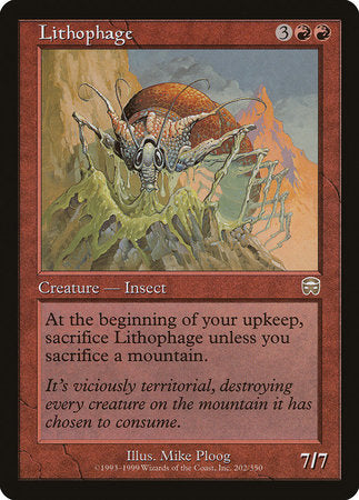 Lithophage [Mercadian Masques] | The Time Vault CA