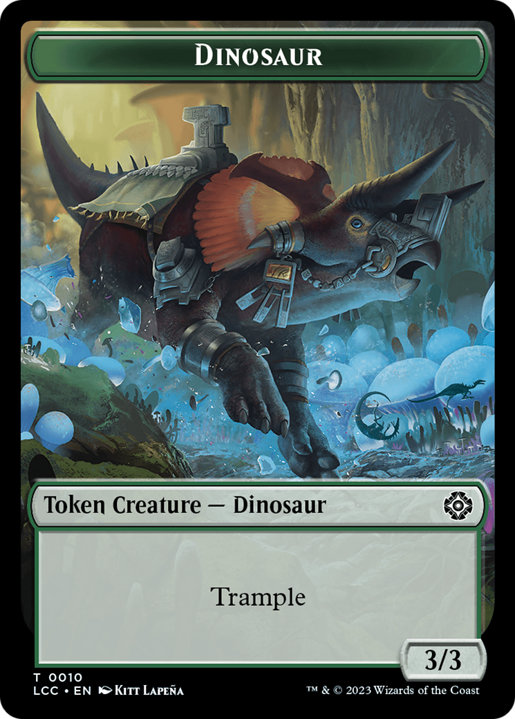 Copy // Dinosaur Double-Sided Token [The Lost Caverns of Ixalan Commander Tokens] | The Time Vault CA