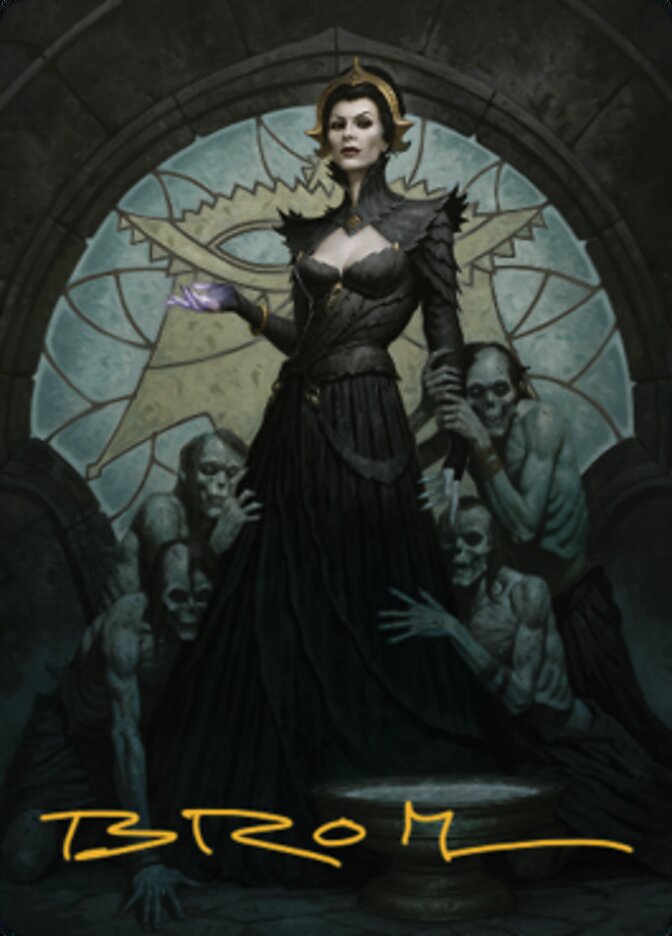 Liliana of the Veil Art Card (Gold-Stamped Signature) [Dominaria United Art Series] | The Time Vault CA