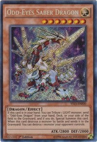 Odd-Eyes Saber Dragon [YS15-ENF00] Secret Rare | The Time Vault CA