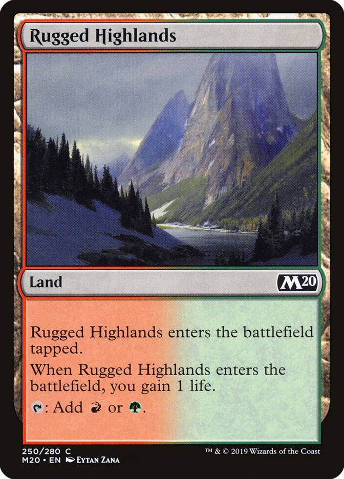 Rugged Highlands [Core Set 2020] | The Time Vault CA