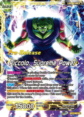 Piccolo // Piccolo, Supreme Power (BT17-082) [Ultimate Squad Prerelease Promos] | The Time Vault CA