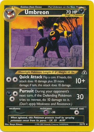 Umbreon (32/75) [Neo Discovery Unlimited] | The Time Vault CA
