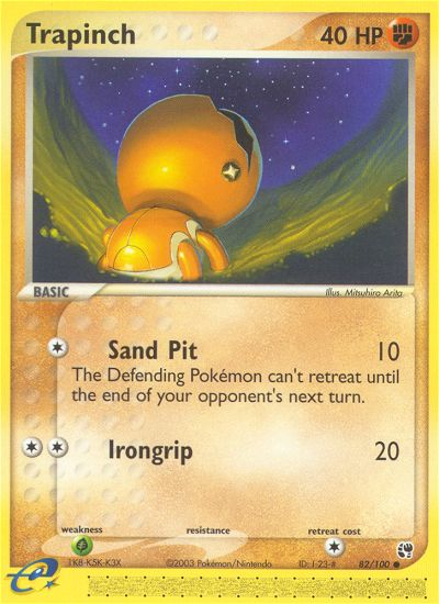 Trapinch (82/100) [EX: Sandstorm] | The Time Vault CA