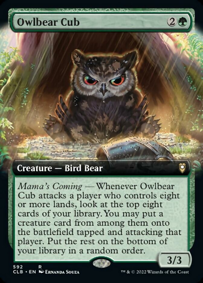 Owlbear Cub (Extended Art) [Commander Legends: Battle for Baldur's Gate] | The Time Vault CA