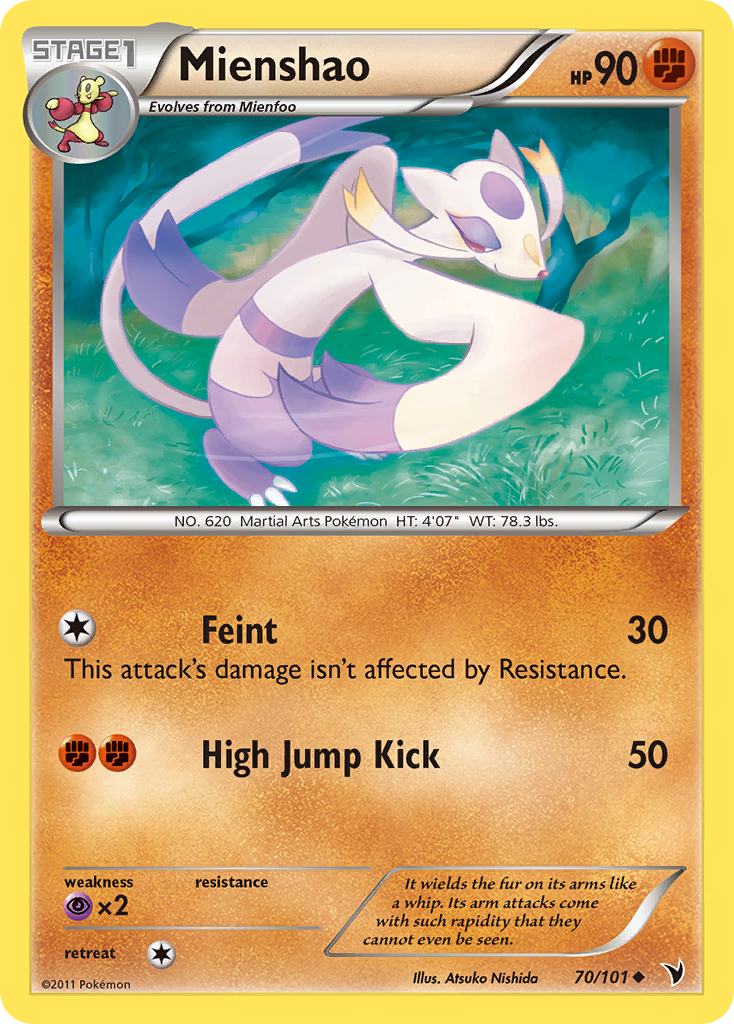 Mienshao (70/101) [Black & White: Noble Victories] | The Time Vault CA