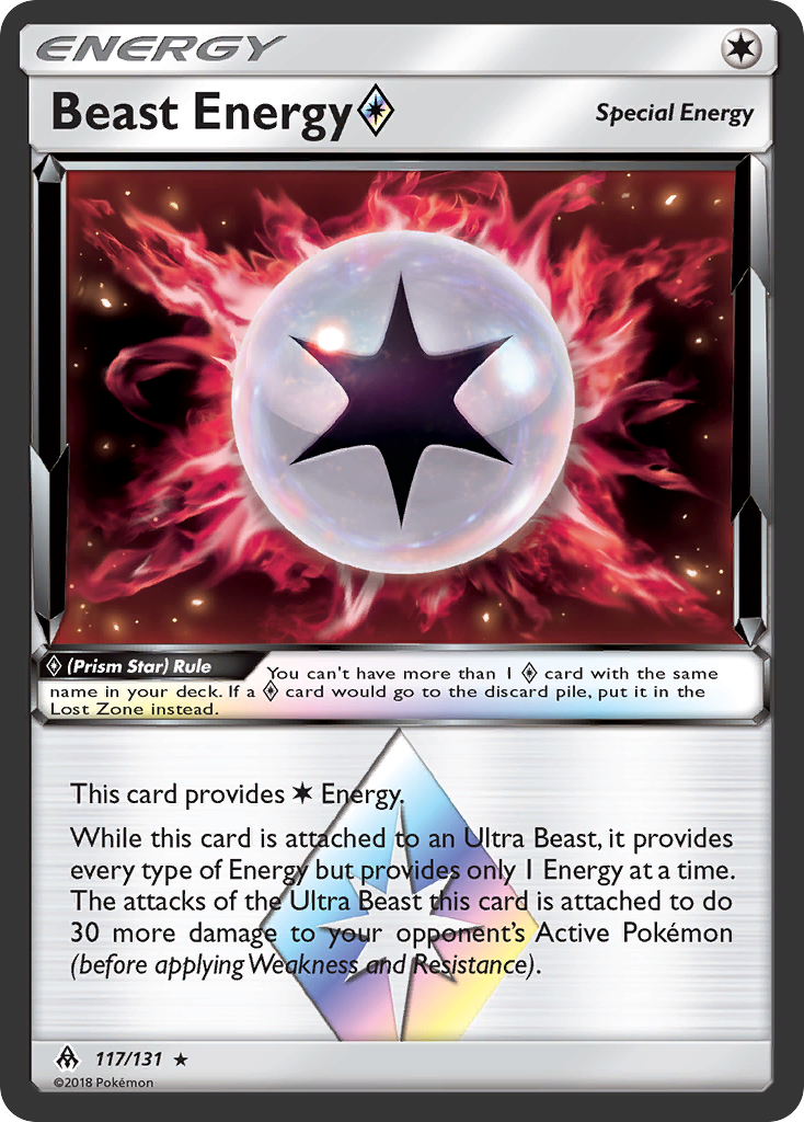 Beast Energy (117/131) (Prism Star) [Sun & Moon: Forbidden Light] | The Time Vault CA