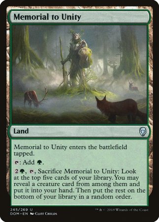 Memorial to Unity [Dominaria] | The Time Vault CA