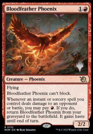 Bloodfeather Phoenix (Promo Pack) [March of the Machine Promos] | The Time Vault CA