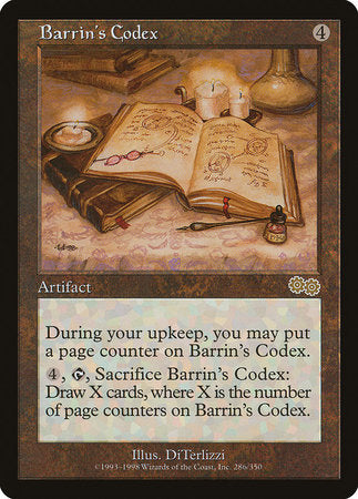 Barrin's Codex [Urza's Saga] | The Time Vault CA