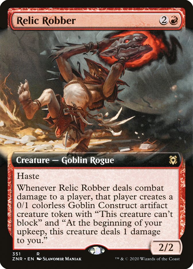 Relic Robber (Extended Art) [Zendikar Rising] | The Time Vault CA