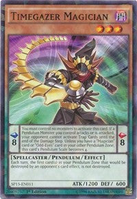 Timegazer Magician [SP15-EN011] Shatterfoil Rare | The Time Vault CA