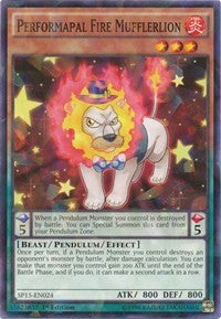Performapal Fire Mufflerlion [SP15-EN024] Shatterfoil Rare | The Time Vault CA