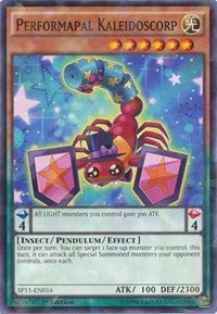 Performapal Kaleidoscorp [SP15-EN016] Shatterfoil Rare | The Time Vault CA