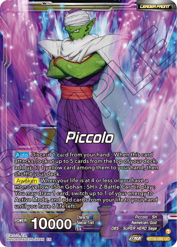 Piccolo // Piccolo, Facing New Foes (BT18-090) [Dawn of the Z-Legends Prerelease Promos] | The Time Vault CA