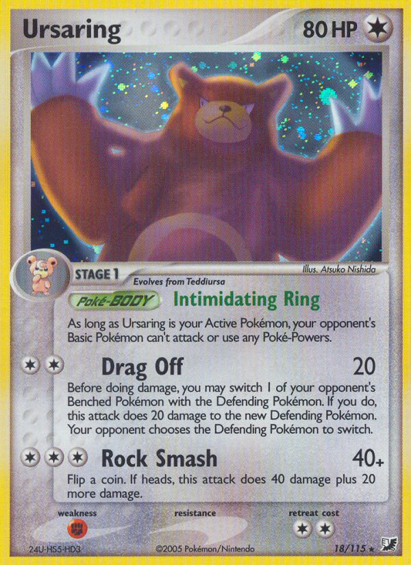 Ursaring (18/115) [EX: Unseen Forces] | The Time Vault CA