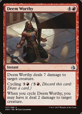 Deem Worthy [Amonkhet] | The Time Vault CA