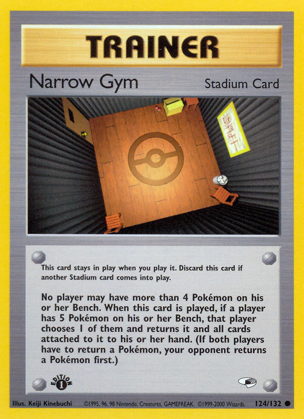 Narrow Gym (124/132) [Gym Heroes 1st Edition] | The Time Vault CA