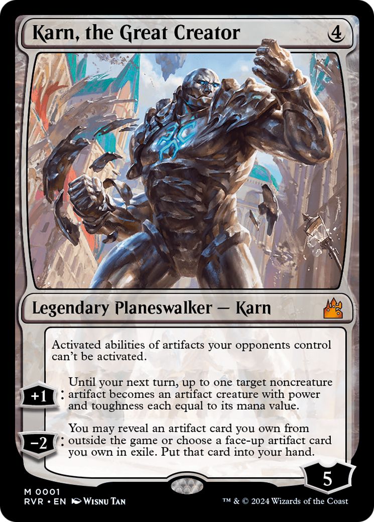 Karn, the Great Creator [Ravnica Remastered] | The Time Vault CA