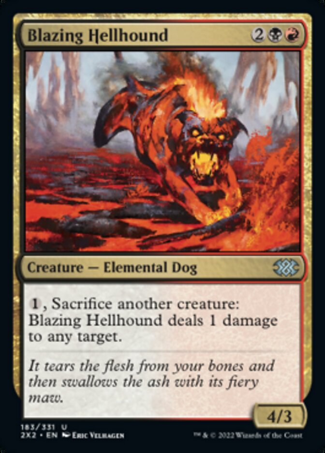 Blazing Hellhound [Double Masters 2022] | The Time Vault CA