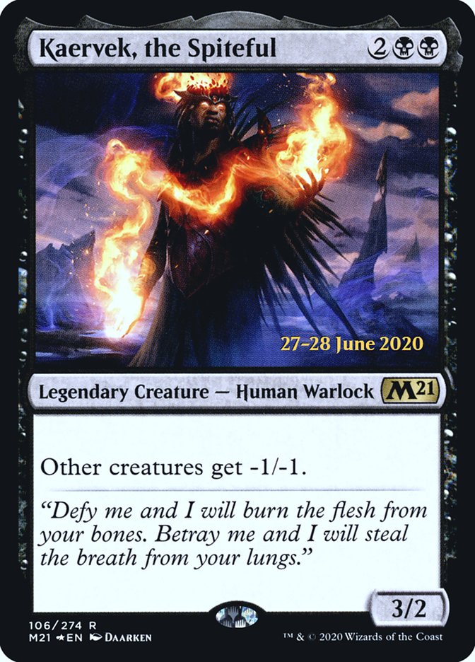 Kaervek, the Spiteful  [Core Set 2021 Prerelease Promos] | The Time Vault CA