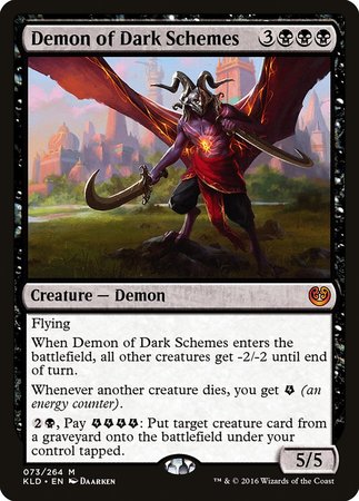 Demon of Dark Schemes [Kaladesh] | The Time Vault CA