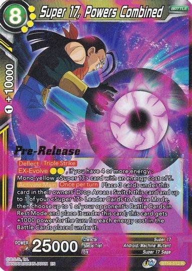 Super 17, Powers Combined (BT14-112) [Cross Spirits Prerelease Promos] | The Time Vault CA