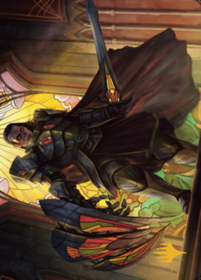 Benalish Sleeper Art Card (Gold-Stamped Signature) [Dominaria United Art Series] | The Time Vault CA