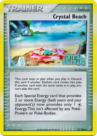 Crystal Beach (75/100) (Stamped) [EX: Crystal Guardians] | The Time Vault CA