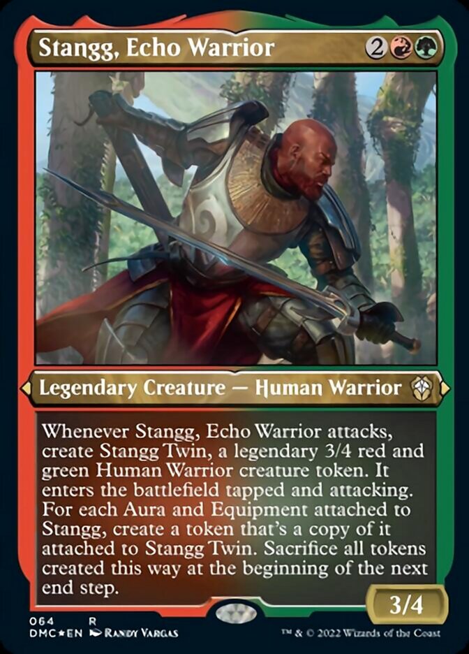 Stangg, Echo Warrior (Foil Etched) [Dominaria United Commander] | The Time Vault CA