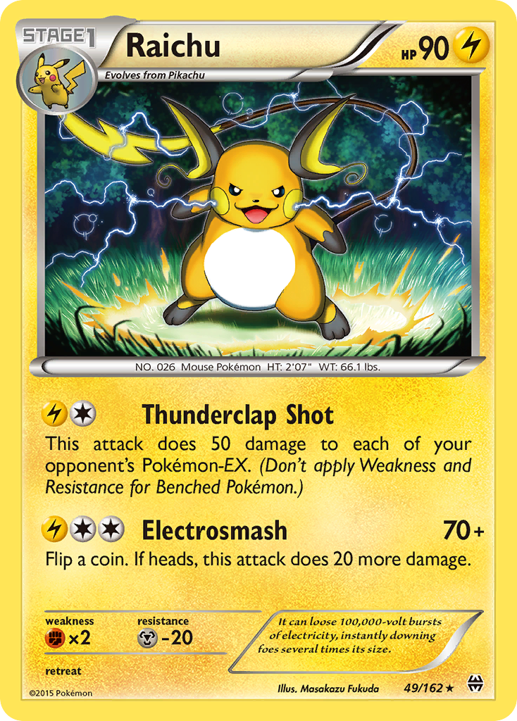 Raichu (49/162) [XY: BREAKthrough] | The Time Vault CA