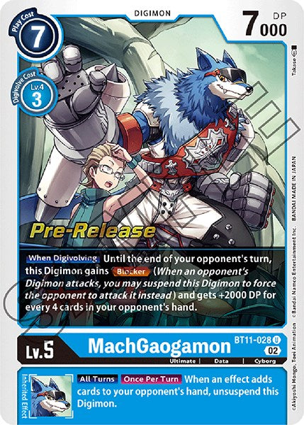 MachGaogamon [BT11-028] [Dimensional Phase Pre-Release Promos] | The Time Vault CA