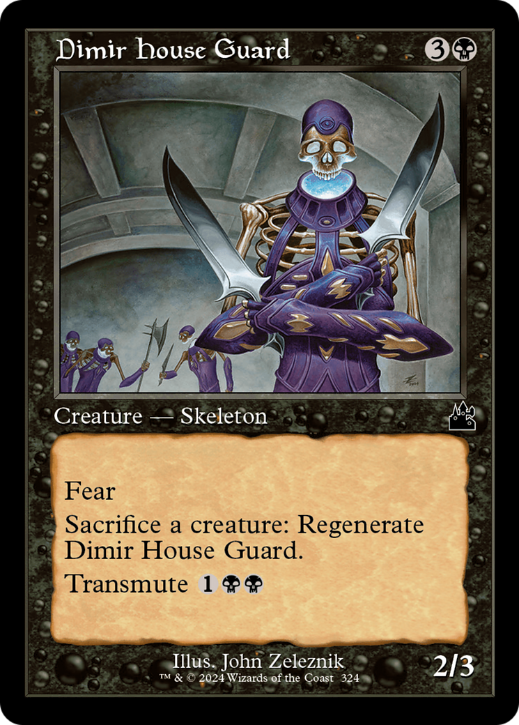 Dimir House Guard (Retro Frame) [Ravnica Remastered] | The Time Vault CA