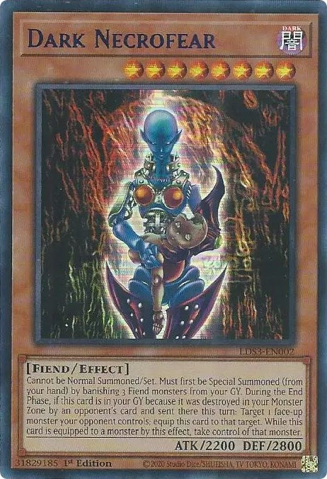 Dark Necrofear (Blue) [LDS3-EN002] Ultra Rare | The Time Vault CA